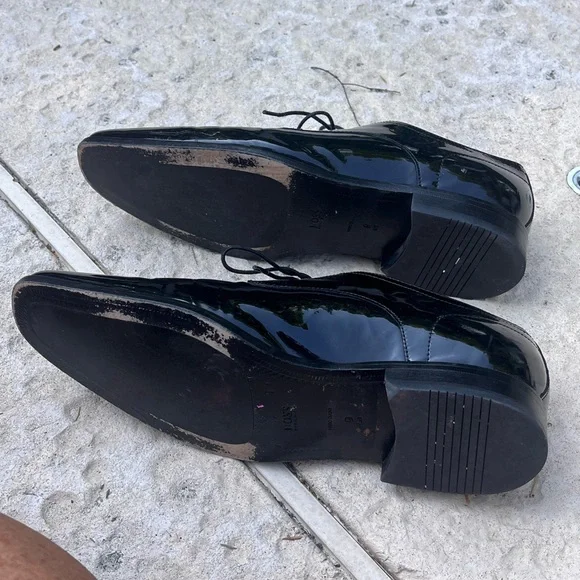 Hugo Boss Black Patent Leather Men's Shoes - Picture 5 of 6